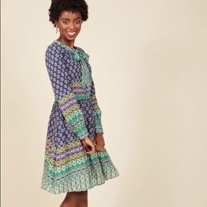 Modcloth Most Delightful to Date Shirt Dress